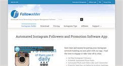 Desktop Screenshot of followadder.com
