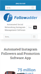 Mobile Screenshot of followadder.com