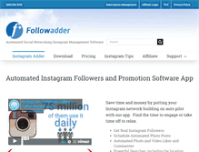 Tablet Screenshot of followadder.com